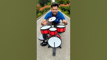 Amazing RC Music Drums Show | Remote Control Drumming Toy Performance #shorts #drums #musicdrums