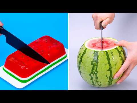 🍉✨Top 10 Creative Watermelon Cake Decorating Recipes🌈|Super Easy Fruit Jelly Cake Tutorial🍓