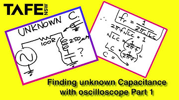 Finding an unknown Capacitor with Oscilloscope Part 1 - TAFE NSW