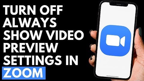 How To Turn Off Always Show Video Preview Settings in Zoom on Android Mobile | Zoom Tutorial