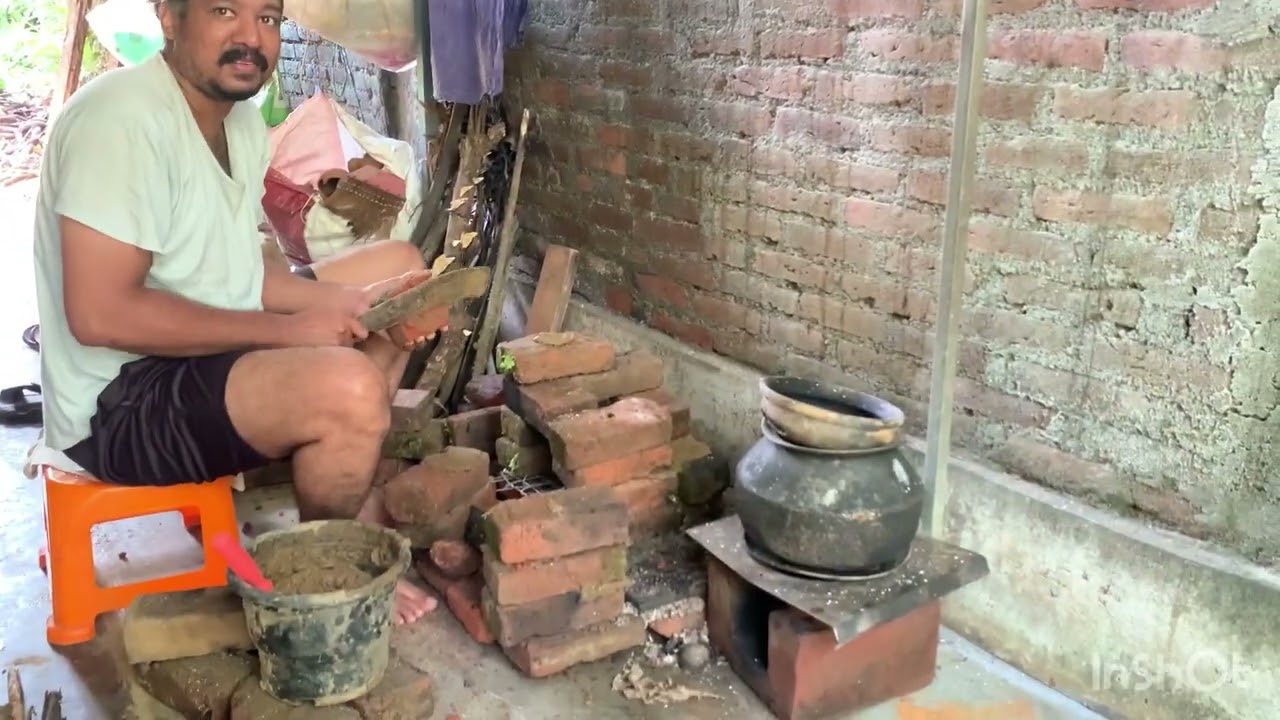 അടുപ്പ് പൊളിച്ചൂ പണി തുടങ്ങി  🫰 ഇക്കാക്ക ഇങ്ങനെ ആകുമെന്ന് വിചാരിച്ചെ ഇല്ല #vlog #kitchen