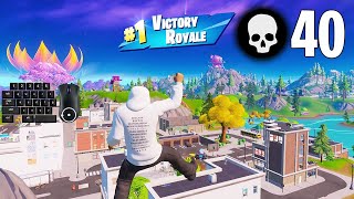 40 Elimination Solo vs Squads Win Full Gameplay Season 3 (Fortnite PC Keyboard)