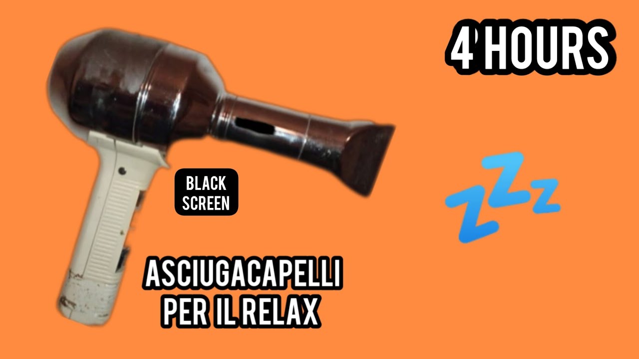 4 hours rumore asciugacapelli per il relax / rumore del phon Black ...