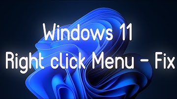 Windows 11 Right click menu - How to restore Windows 10 right click menu (context menu)