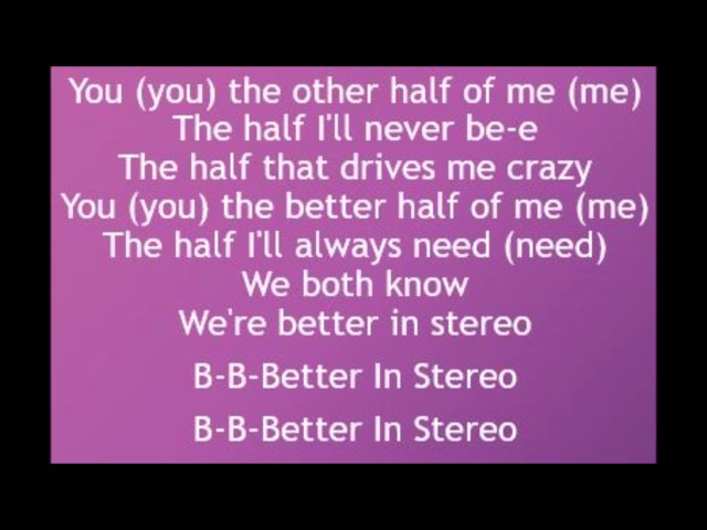 Better In Stereo - Dove Cameron (Lyrics) class=