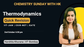 Thermodynamics|Quick Revision| IIT-JAM,CSIR-NET,GATE| Harshita Khurana#iitjamchemistry#iitjam_2023