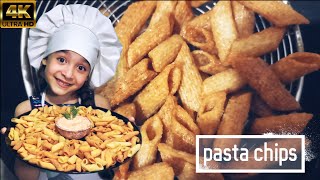 الباستا شيبس المقرمشة ترند التيك توك بطريقة سهلة وسريعة CRISPY PASTA CHIPS