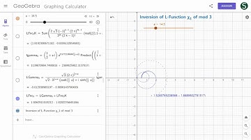 Inversion of L-Function χ1 of mod 3