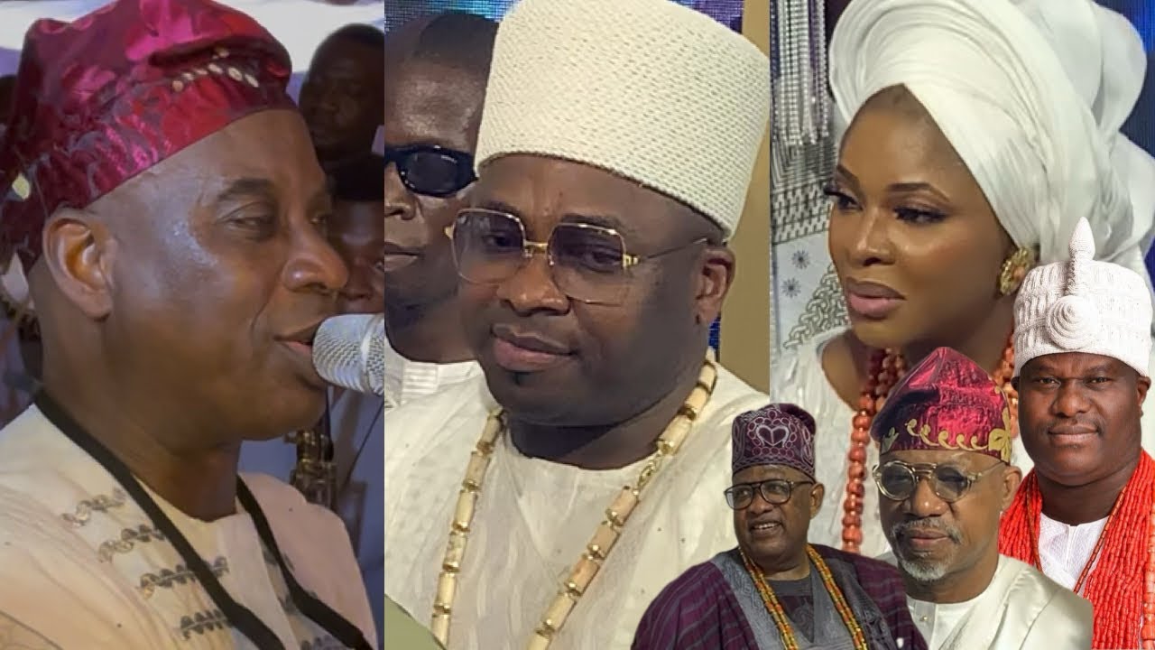 SEE HOW KING WASIU AYINDE,ONI OF IFE WIFE OLORI TEMITOPE,OBA ELEGISHI,DAPO ABIODUN ELECTRIFI THE SAT