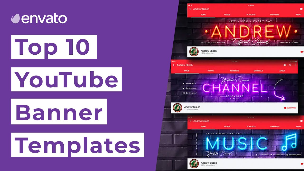 Creative Banner ideas for youtube - Make your channel stand out