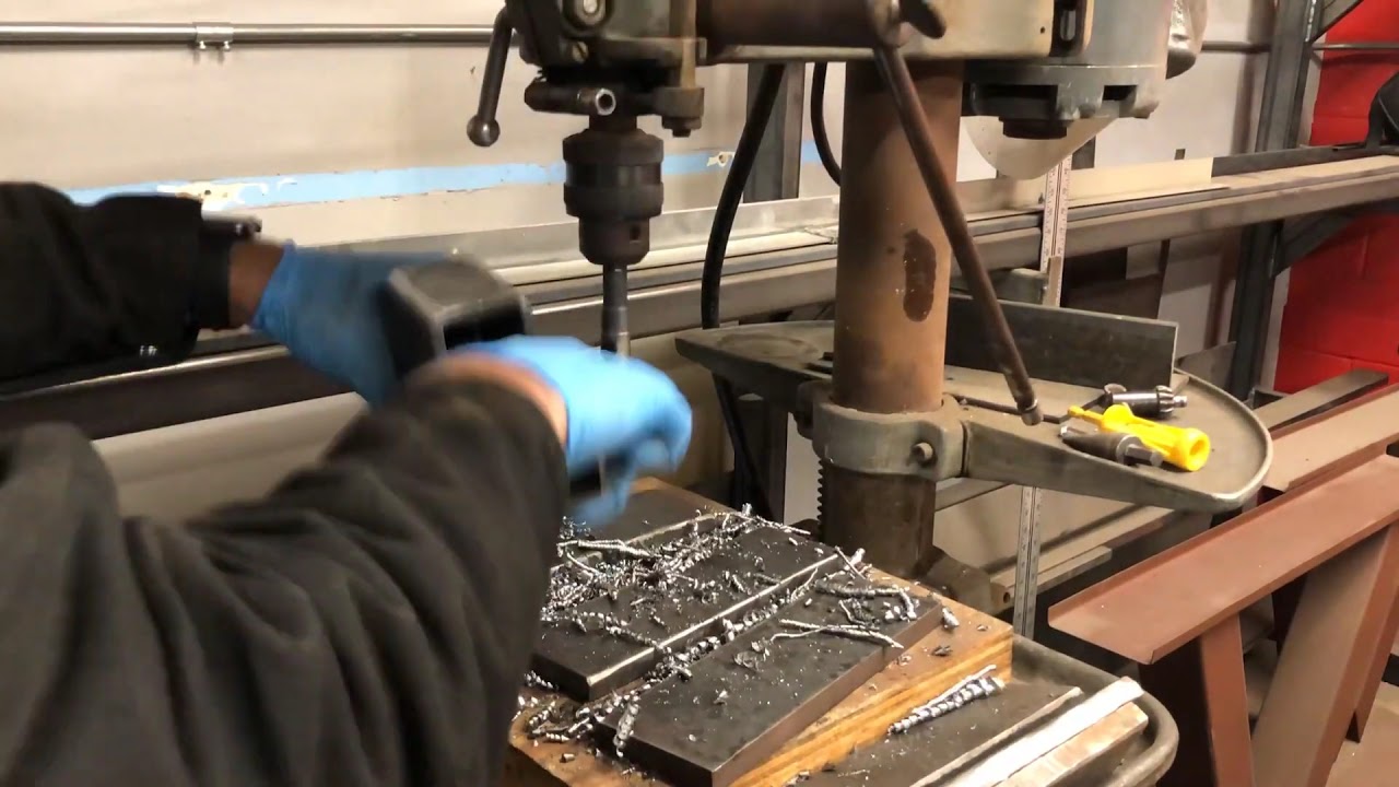 Drilling Steel Plates YouTube