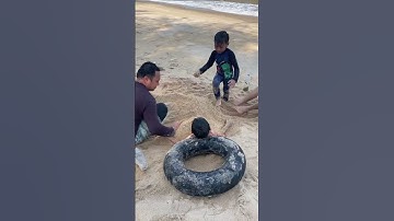 Mandi pasir #pantai #pasirpantai #bangkabelitung
