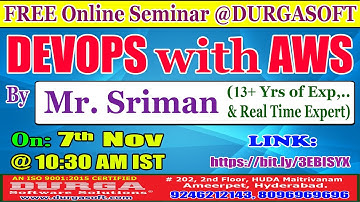 DEVOPS with AWS (FREE Seminar) Online Training @ DURGASOFT
