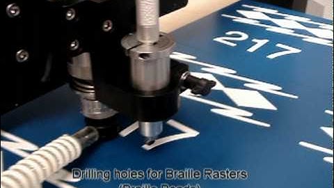 2550 CNC Router ADA Braille Sign Cut Out Vision Engraving & Routing Systems