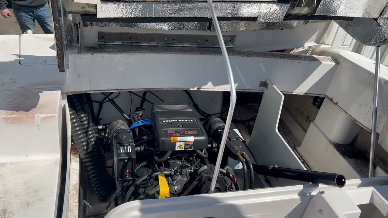 01 Volvo Penta 5.7 GS 350 V8 Boat Marine Engine NO SALT Drop In Ready 312 HRS