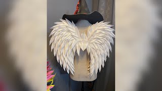 How to make small angel wings 🪽 #diy #handmade #angelwings