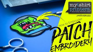 How to make a Patch on Embroidery Machine  Patch Embroidery