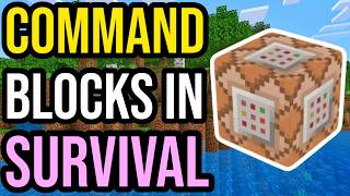 How To Get WORKING Command Blocks In Survival Mode Without Cheats! | PS4/5, Xbox, MCPE &amp; Bedrock!