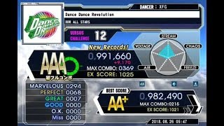 DDR A - DDR ALL STARS - Dance Dance Revolution CSP GFC AAA!!! 991,660