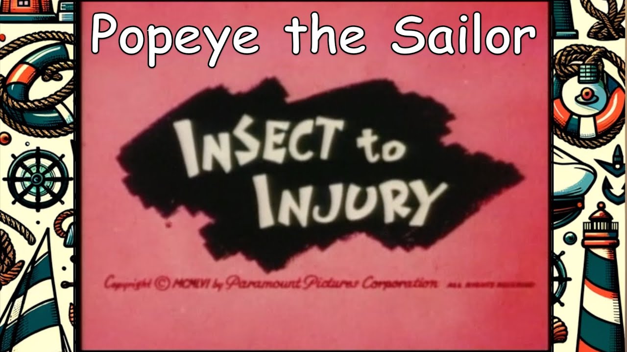 Popeye the Sailor's Battle Home Building vs. Termites in "Insect to