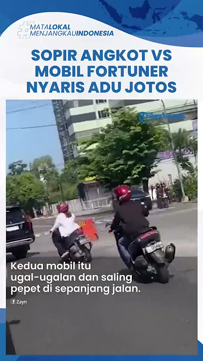 Viral Video Mobil Fortuner dengan Sopir Angkot Saling Kejar-kejaran di Jalan Perintis Kemerdekaan