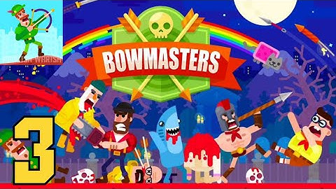 Bowmasters - Gameplay walkthrough part 3 - wait for end fight - Android, iOS
