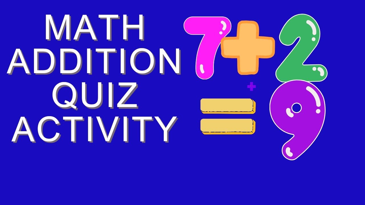 Addition Quiz Single Digits. Learn Addition Math. #mathematics # ...