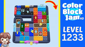 Color Block Jam Level 1233 Solution Walkthrough
