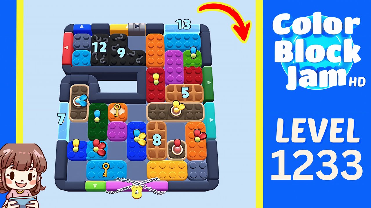 Color Block Jam Level 1233 Solution Walkthrough - YouTube
