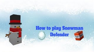 How To play Snowman Defender! 🥶 - Blockman Go screenshot 2
