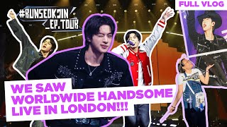 WE WENT TO BTS JIN's Concert in LONDON!! | #RUNSEOKJIN EP TOUR DAY 2 - O2 LONDON | FULL CONCERT VLOG