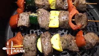 How to make steak kebobs in an air fryer