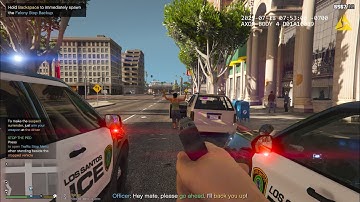 GTA V LSPDFR GANG UNIT | PANIC BUTTON PRESSED | - LAPD