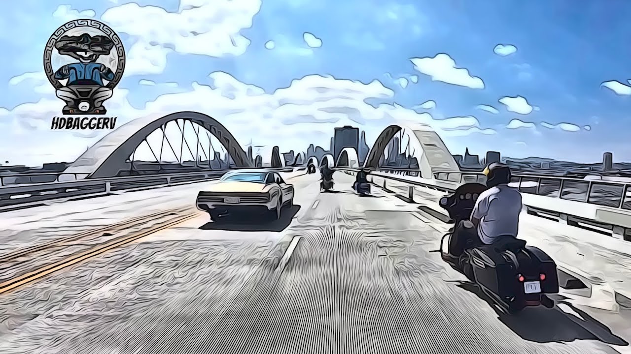 Cruising around LA and over the 6th street bridge