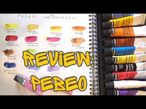 Cheap watercolor PEBEO set 18 colors review
