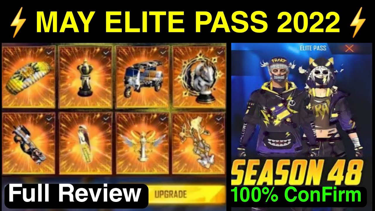 FreeFire May Elite Pass 2022 | Season 48 Elite Pass FreeFire | May Elite Pass 2022 Review ...