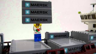 LEGO Maersk Line Container Ship Review : LEGO 10155, 10152 Review