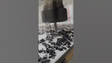 1/4" Oflute cutting 6mm ACM #cncbits #cncprojects