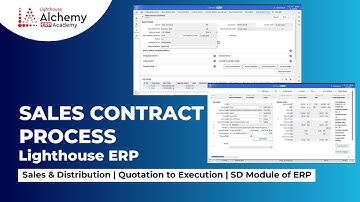 Sales Contract Process in ERP | Sales & Distribution | Quotation to Execution | SD Module of ERP