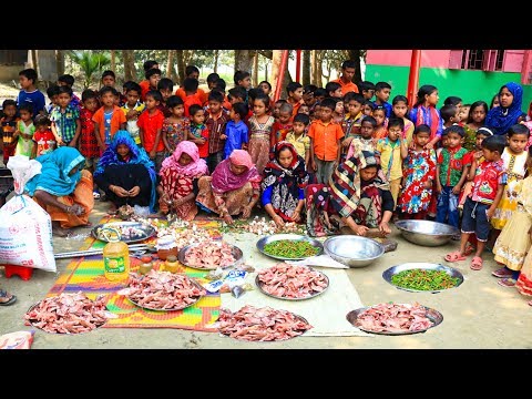 Lunch For 150 Primary School Kids - Chicken Roast & Polao Rice Cooking By AroundMeBD Team