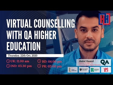 Virtual Counselling with QA Higher Education