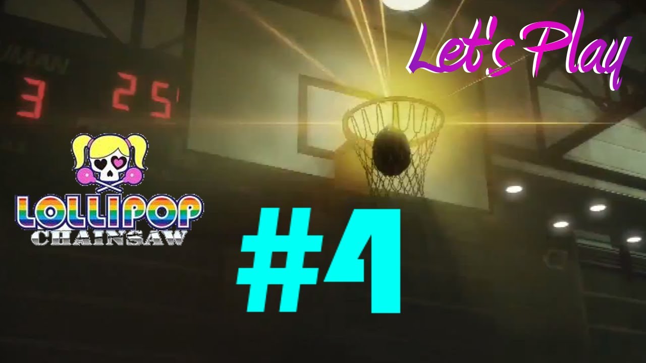 Let's Play Lollipop Chainsaw Part 4 Stage 1 (Basketball and Birthday