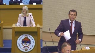 ŽESTOK SUKOB U SKUPŠTINI: Nebojša Vukanović protiv Željke Cvijanović (BN Televizija 2019)