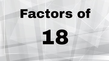 Factors of 18
