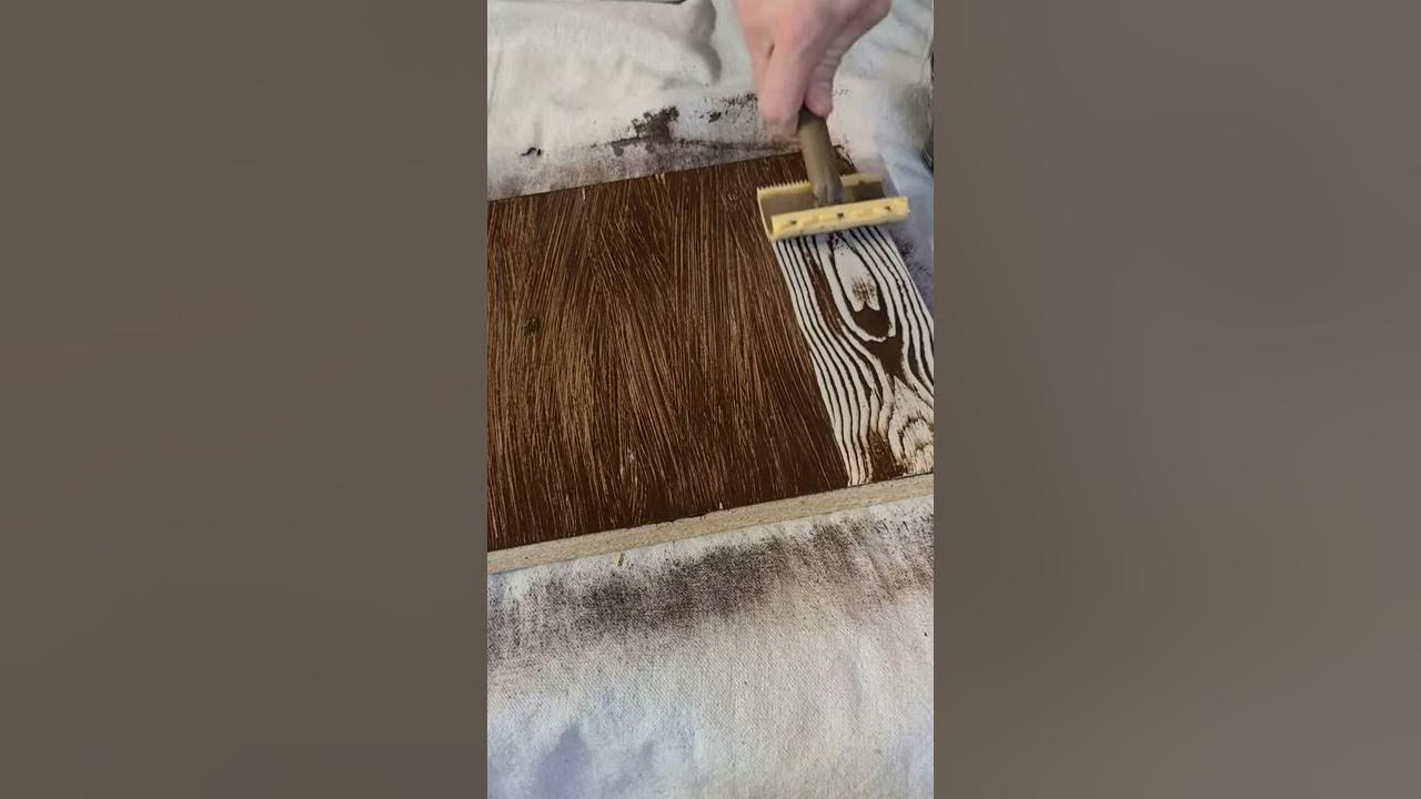 Wood Grain Design With Tinting Color Step by Step For Beginners 