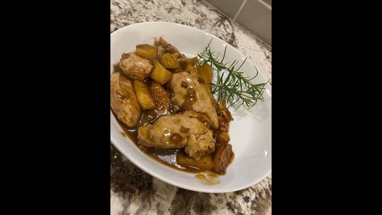 Pan Seared Apple Ginger Grouse