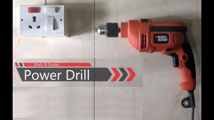 A Black & Decker space age drill – working by hand