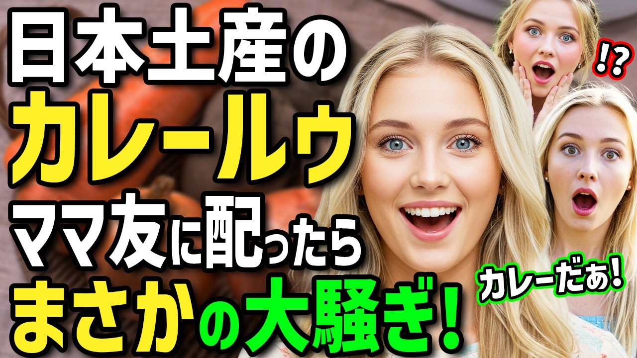 【海外の反応】「お土産は日本のカレールウ！？」海外赴任で初来日のオランダ人一家→日本人にキャンプで教わったカレーを少食娘がまさかの爆食！？帰国後カレールゥをお土産で配ったらママ友大騒ぎに！？