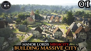 Manor Lords MEGACITY  The Perfect Beginning || Hardmode Challenge Medieval City Builder Part 01