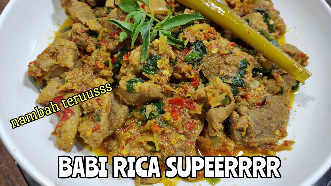 BABI RICA REMPAH KEMANGI PEDAS -